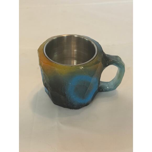 Mineral Crystal Coffee Mug, Coffee Mug Stainless Steel Liner Resin - Picture 1 of 11